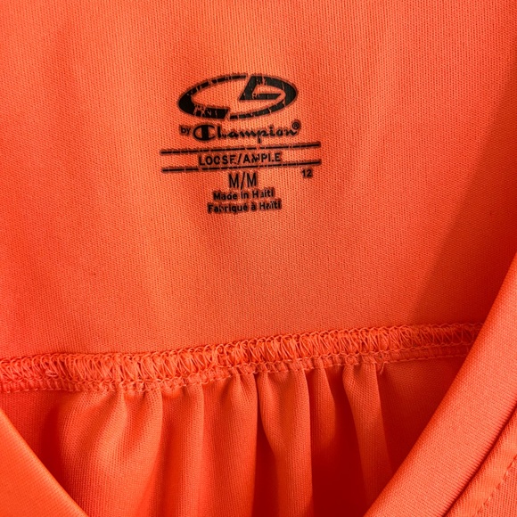 Champion Women’s size medium orange exercise top loose fit. - Picture 3 of 4